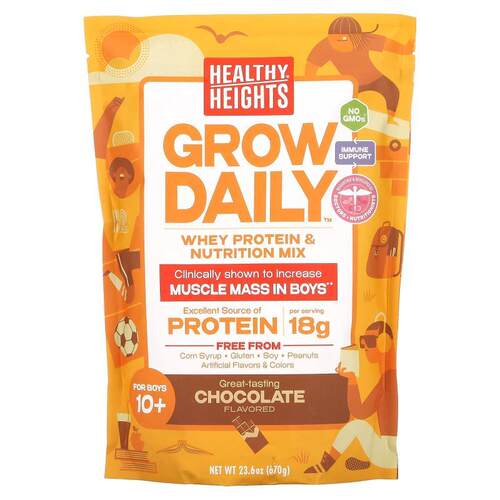 Healthy Heights每日成长乳清蛋白和营养混合物