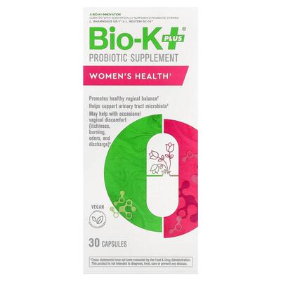 Bio-K+,Probiotic Supplement, Women's Health, 30 Capsules