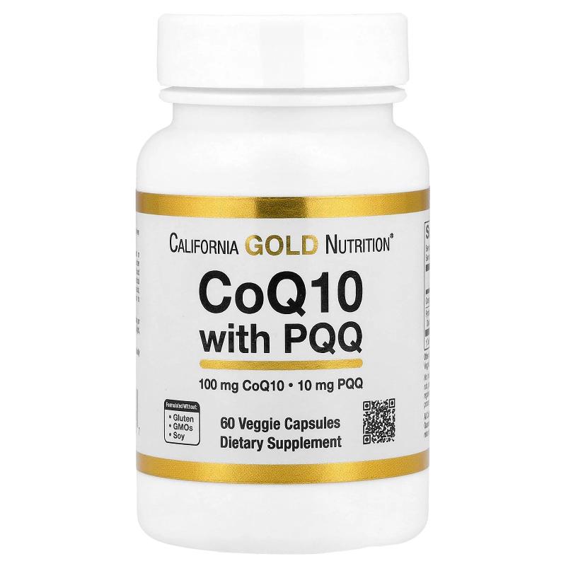 California Gold Nutrition,含 PQQ 辅酶 Q10，60 粒素食胶囊图片
