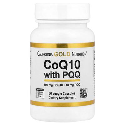 California Gold Nutrition,含 PQQ 辅酶 Q10，60 粒素食胶囊