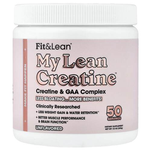Fit & Lean,My Lean Creatine™，原味，7.2 盎司（205 克）