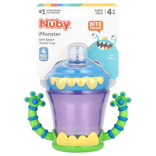努比,IMonster Grip N' Sip Cup，4 个月以上，7 盎司（210 毫升