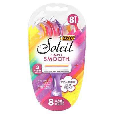 BIC,Soleil Simply Smooth，一次性剃刀，8 把
