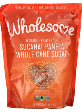 Wholesome Sweeteners,有机黑糖，Whole Cane Sugar，2 磅（907