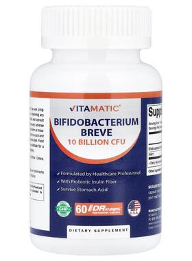 Vitamatic,短双歧杆菌，60 粒 DRcaps® 羟丙基甲基纤维素胶囊