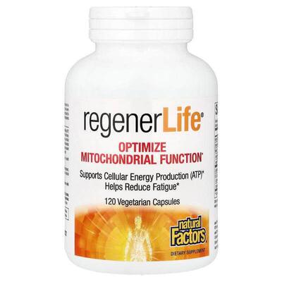 Natural Factors,RegenerLife®，优化线粒体功能，120 粒素食胶囊