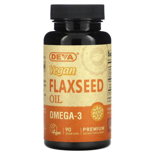 Deva,优质全素亚麻籽油，90 粒全素胶囊