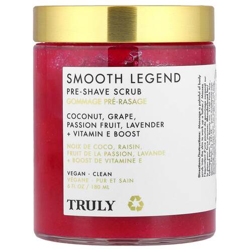 Truly Beauty,Smooth Legend Pre-Shave Scrub, 6 fl oz (180 ml)
