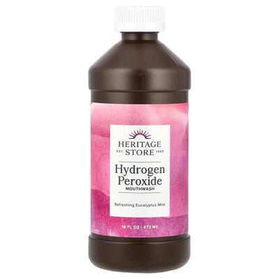Heritage Store,过氧化氢漱口水，清新桉树薄荷味，16 液量盎司（