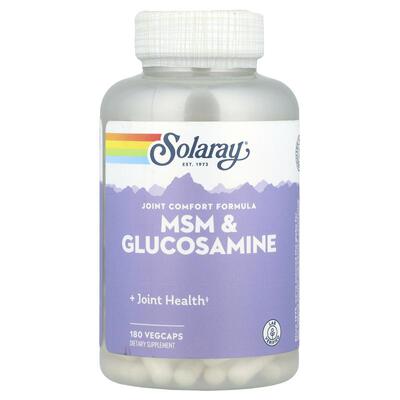 Solaray,MSM 和壳糖胺，180 粒素胶囊