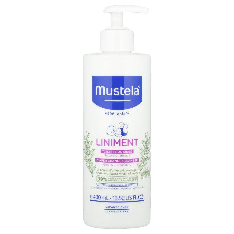 Mustela,孩子专用换片洁肤乳,13.52 液量盎司(400 毫升)