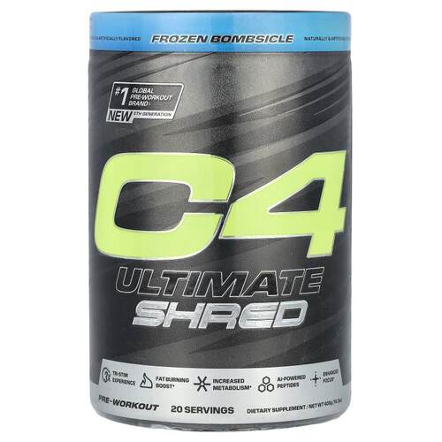C4 / Cellucor,C4 Ultimate Shred，锻炼前配方，冰棒口味
