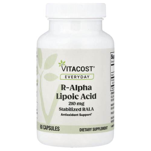 Vitacost R-Alpha Lipoic Acid R-α 硫辛酸有生物活性惬意从容