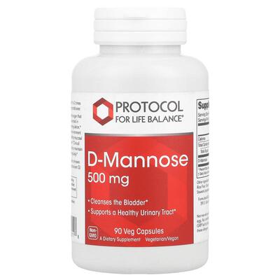 Protocol for Life Balance,D-甘露糖，500 毫克，90 粒素食胶囊