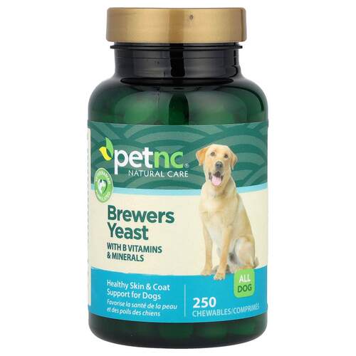 petnc NATURAL CARE,酿酒酵母，适合各类狗狗，250 片咀嚼片