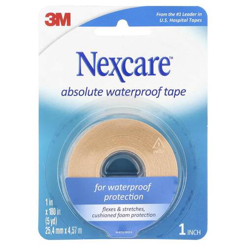 Nexcare,全然防水胶带，中等保持力，180 英寸（5 码）