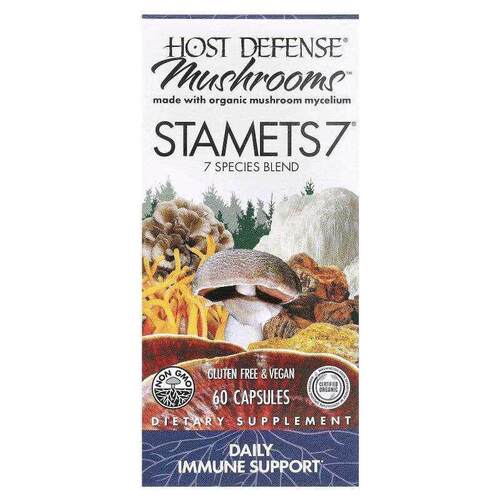 Host Defense Stamets 7蘑菇每日抵抗帮助呼吸系统健康