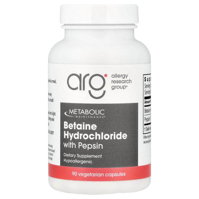Metabolic Maintenance,含胃蛋白酶的甜菜碱盐酸盐，90 粒素食胶