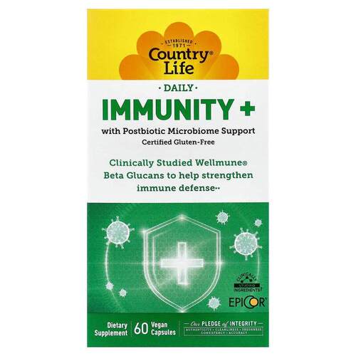 乡村生活,Daily, Immunity+, 60 Vegan Capsules