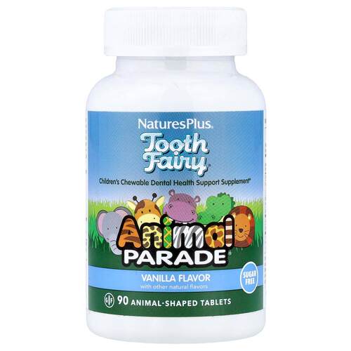 NaturesPlus,Animal Parade®，Tooth Fairy®，儿童牙齿健康支持补