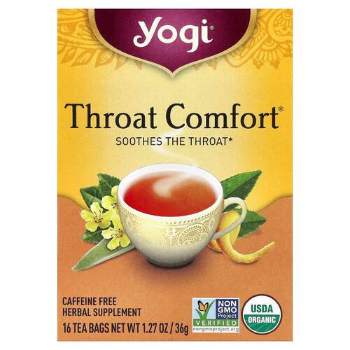 约琪,Throat Comfort®，无咖啡萃取，16 茶包，1.27 盎司（36 克