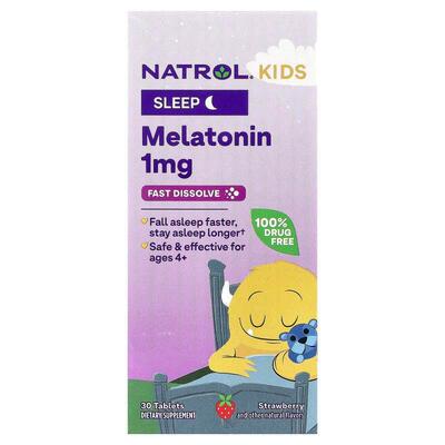 Natrol,儿童，褪黑素，速溶