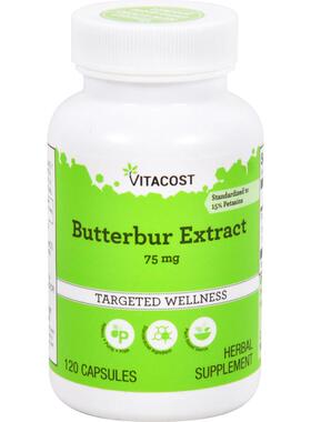 Vitacost,Butterbur Extract - Standardized, 75 mg, 120 Capsul