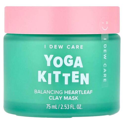 I Dew Care,Yoga Kitten，平衡爽肤鱼腥草粘土美容面膜，2.53 盎7