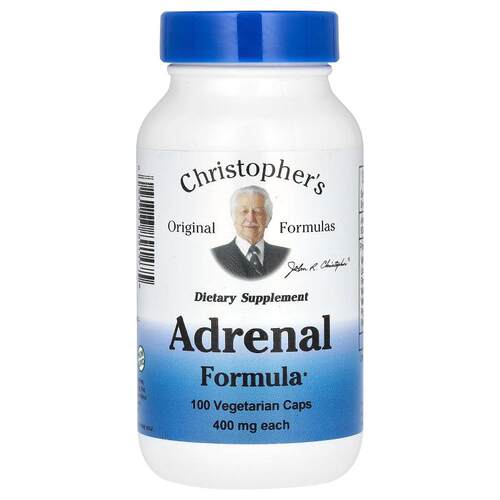 Christopher's Original Formulas,肾上腺配方，100 粒素食胶囊