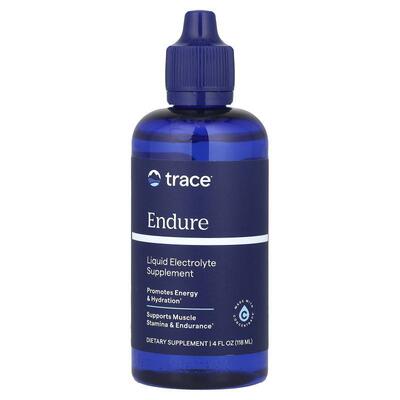 Trace,Endure，液体电解质补剂，4 液量盎司（118 毫升）