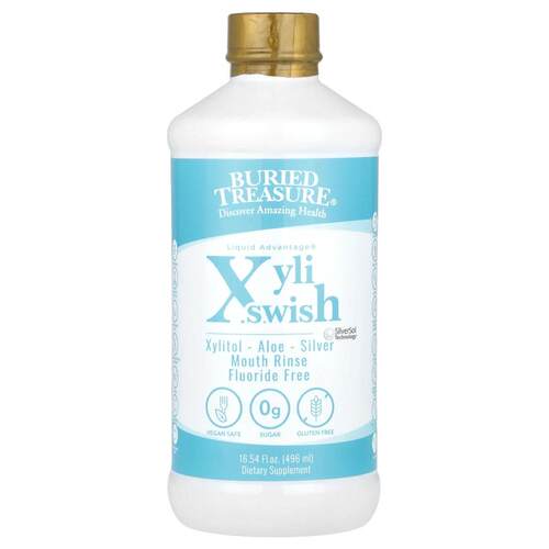 Buried Treasure,XyliSwish，漱口液，清爽薄荷，16 液量盎司（47