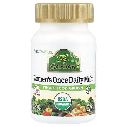 NaturesPlus,Source of Life® Garden，女性每日一片多维生素