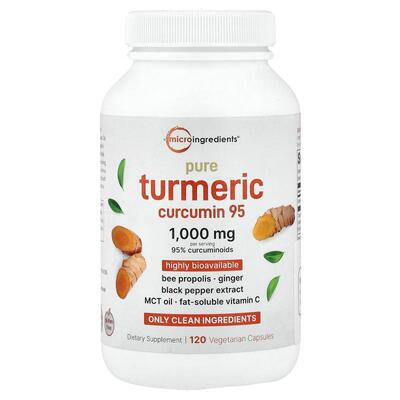 Micro Ingredients,全姜黄素 95，120 粒素食胶囊