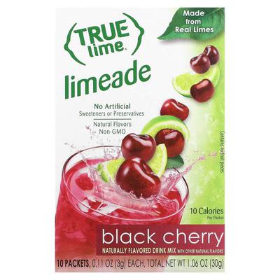 True Citrus,True Lime，酸橙汁，黑樱桃，10 包，每包 0.11 盎司