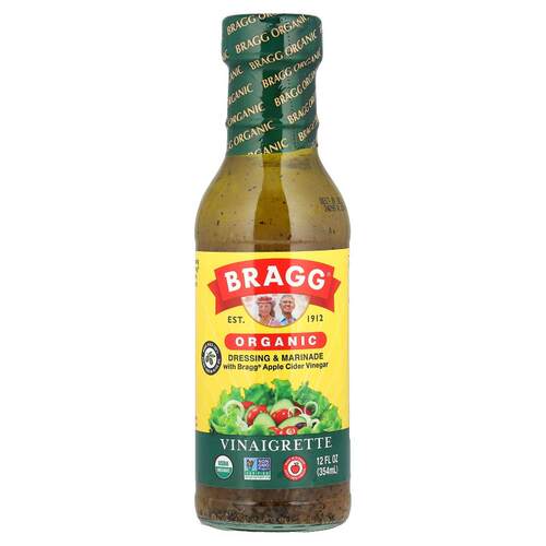 布拉格,有机调味汁和卤汁，含 Bragg® 苹果醋和调味汁，12 液量盎