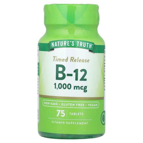Nature's Truth,缓释维生素 B-12，1,000 微克，75 片