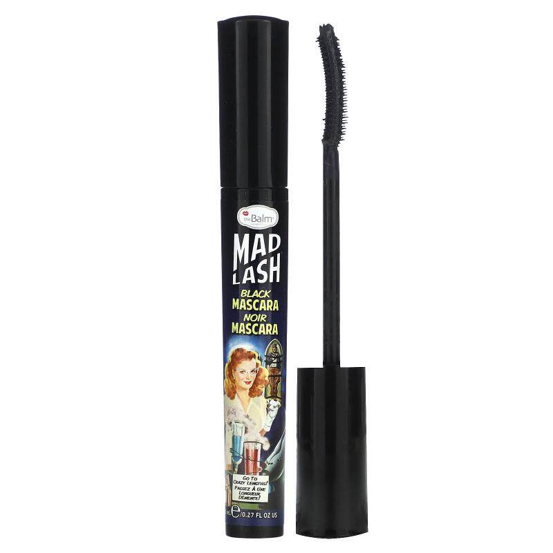 theBalm Cosmetics,高级纤长睫毛膏，黑色，0.27 液量盎司（8 毫
