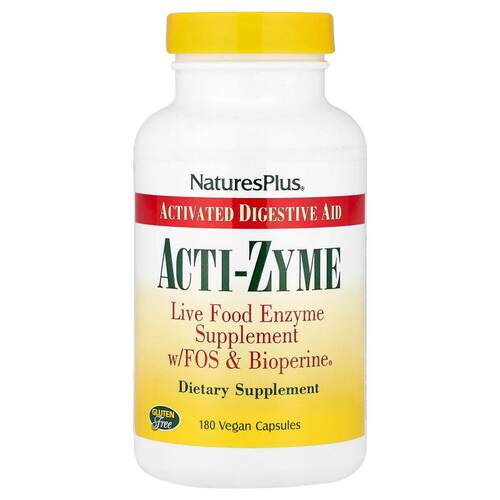 NaturesPlus,Acti-Zyme，180 粒全素胶囊