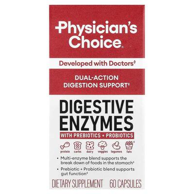 Physician's Choice,Digestive Enzymes With Prebiotic + Probio