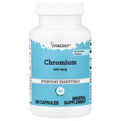 Vitacost,Chromium, 500 mcg, 300 Capsules