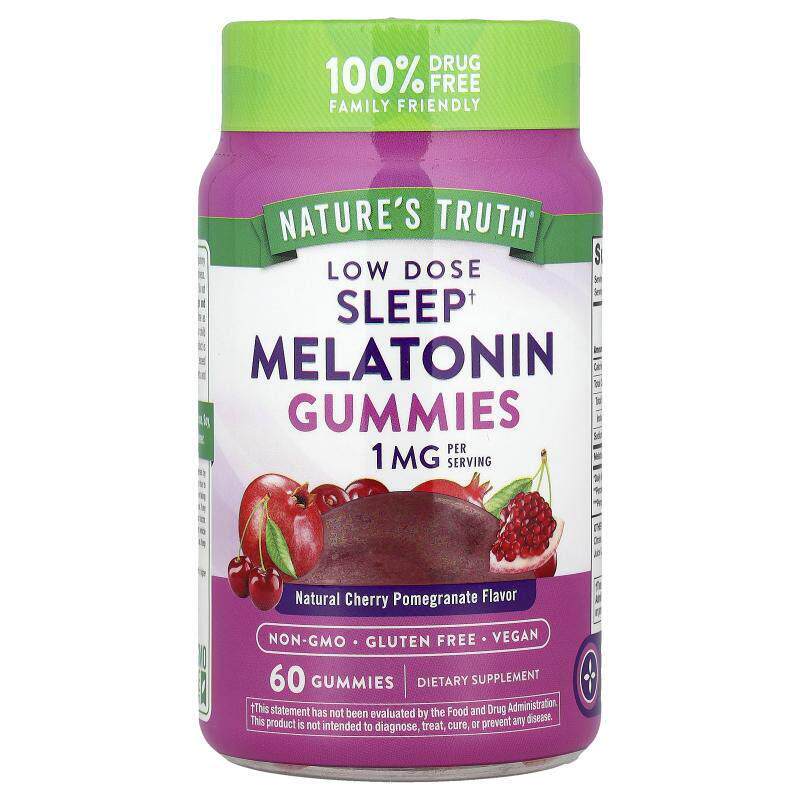 Nature's Truth,低剂量睡眠褪黑素软糖，天然樱桃石榴味