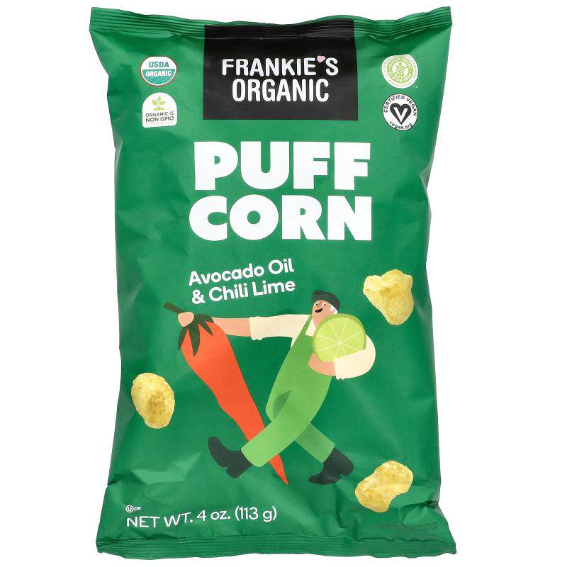 Frankie's Organic,爆米花，鳄梨油和辣椒酸橙，4 盎司（113 克）