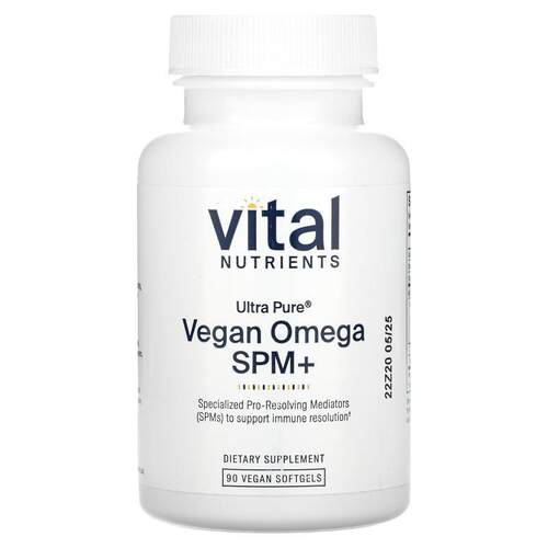 Vital Nutrients,Ultra Pure，全素 Omega SPM+，90 粒全素软胶囊