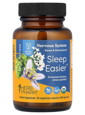 Herb Pharm,Sleep Easier™, 60 Vegetarian Capsules