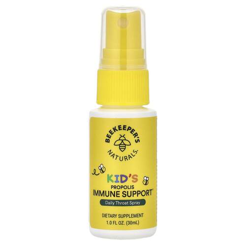 Beekeeper's Naturals,儿童，蜂胶机体抵抗支持，日常咽喉喷雾，1