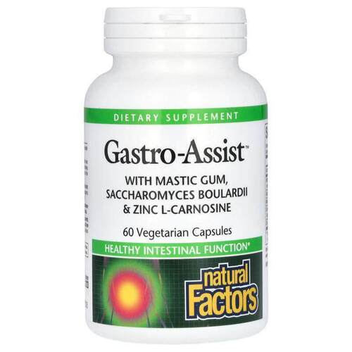 Natural Factors,Gastro-Assist，含乳香胶、布拉酵母菌和左旋肌6