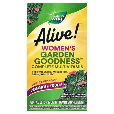 然萃维,Alive!® 女性 Garden Goodness™ 多面多维生素