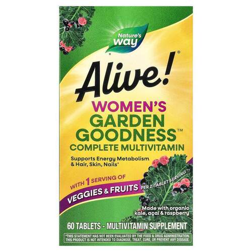然萃维,Alive!® 女性 Garden Goodness™ 多面多维生素