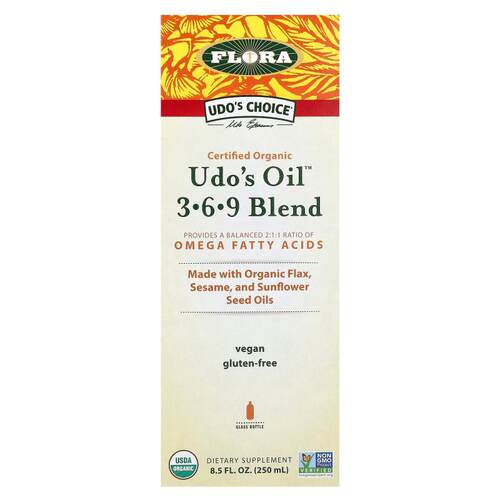 Flora,Udo's Choice，有机 Udo's Oil 3·6·9 混合物，8.5 液量2