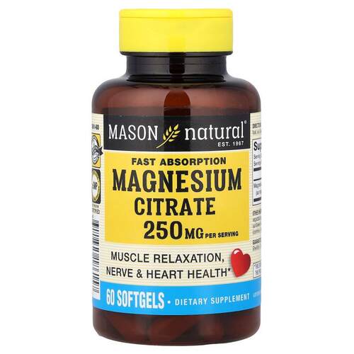 Mason Natural,快速吸&nbsp; 收柠檬酸镁